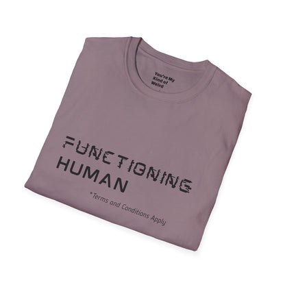 FUNCTIONING HUMAN Unisex Softstyle T-Shirt, Perfect Gift for Mental Health Awareness, Casual Wear, Everyday Comfort, Unique Graphic [...]
