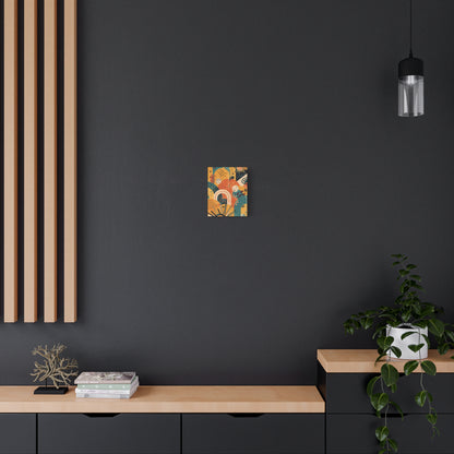 Dopamine Fun Abstract Retro Sunset Collage Canvas - You're My Kind of Weird