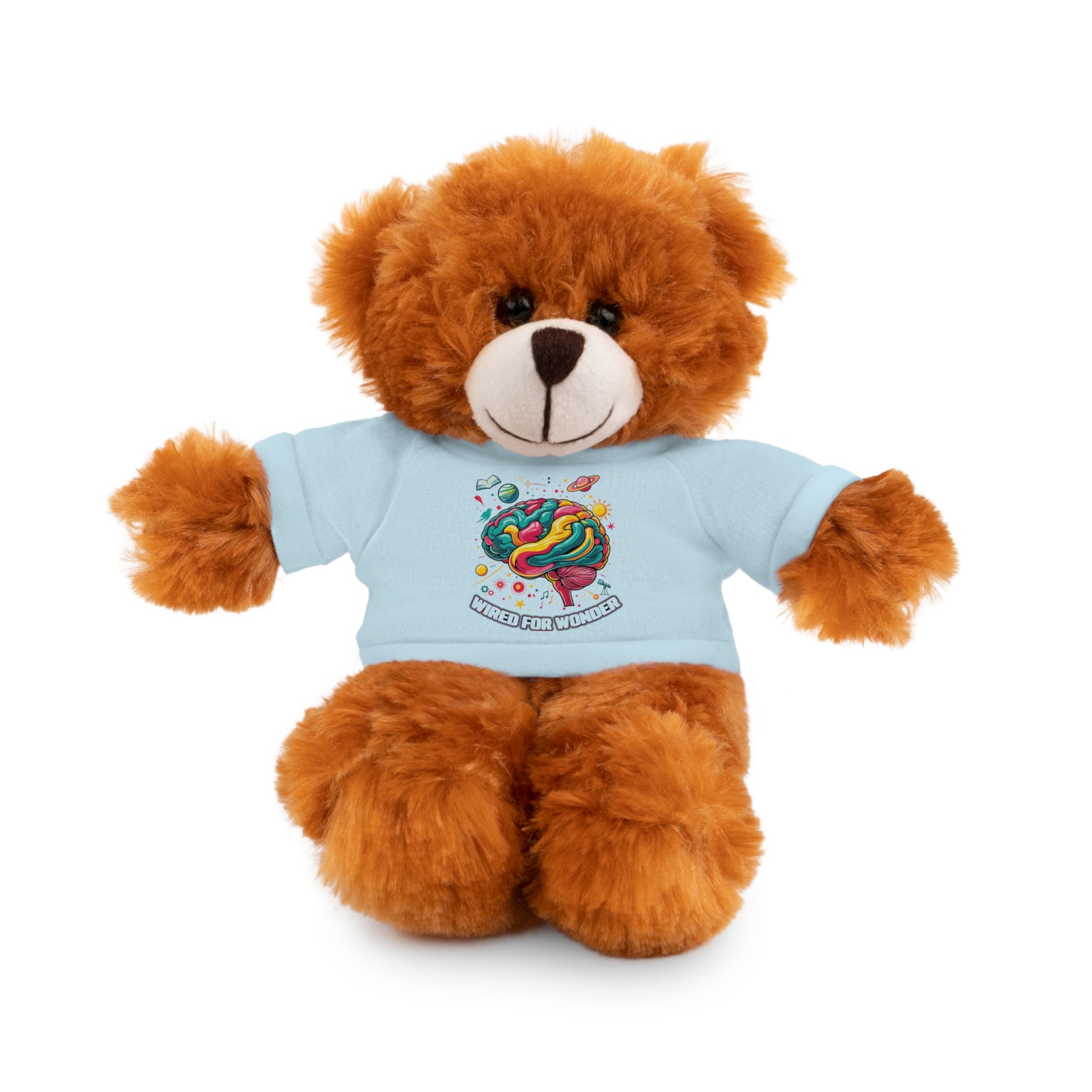 Plush Animals with Colorful Wired for Wonder shirt - You're My Kind of Weird