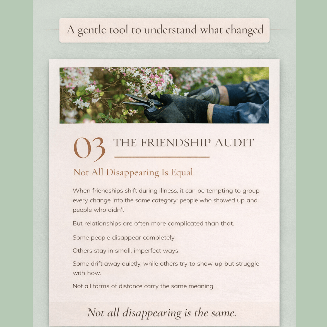 Cancer Friendship Loss Workbook | When Friends Disappear During Illness - You're My Kind of Weird
