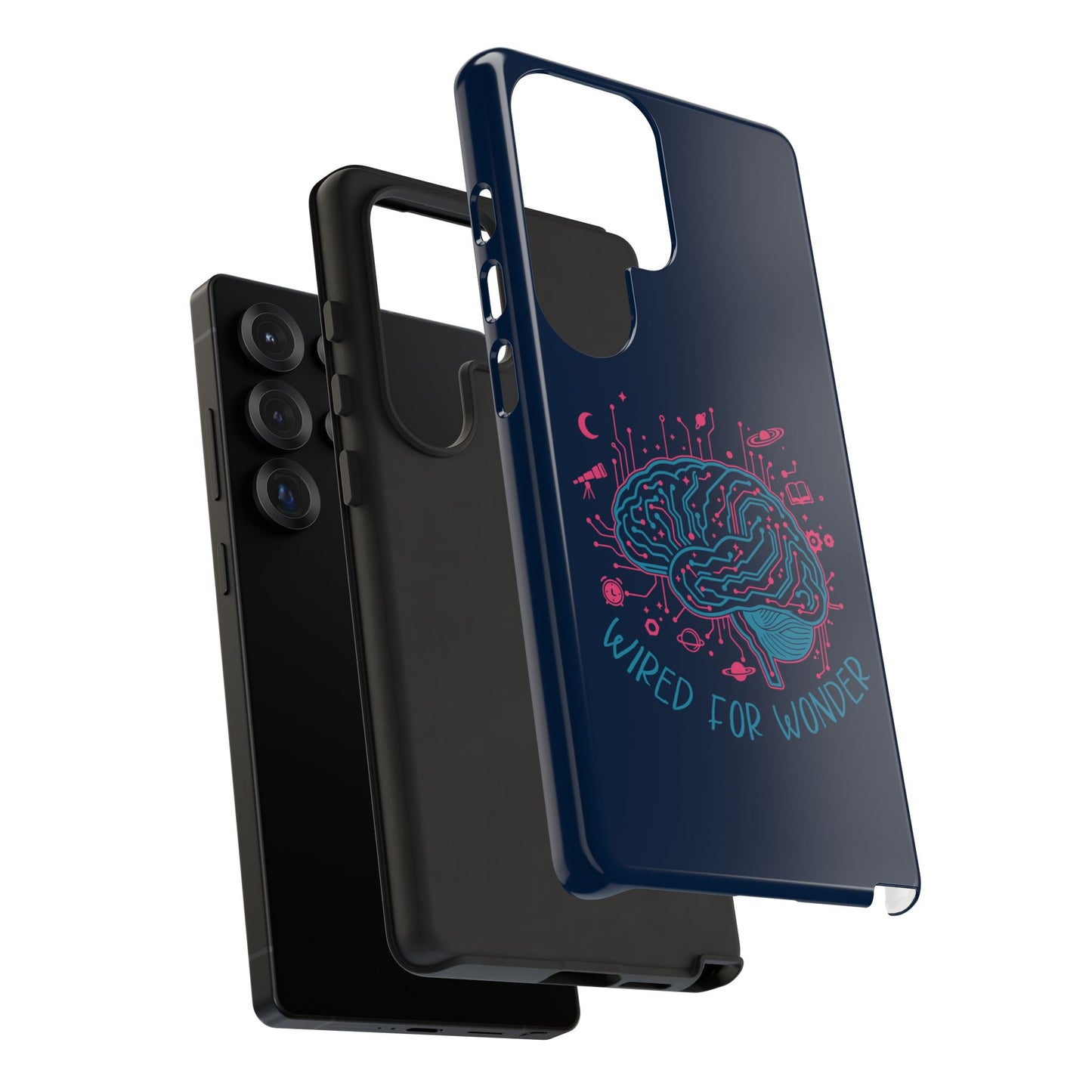 "Wired for Wonder" Brain Tech Design Samsung Galaxy Phone Case - You're My Kind of Weird