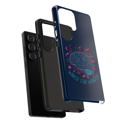 "Wired for Wonder" Brain Tech Design Samsung Galaxy Phone Case - You're My Kind of Weird
