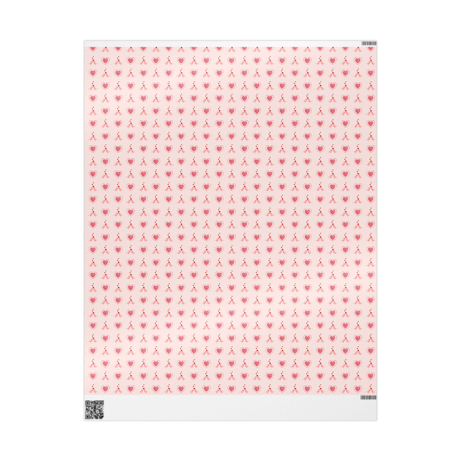 Customize Valentine Pink Heart Wrapping Paper Roll - You're My Kind of Weird