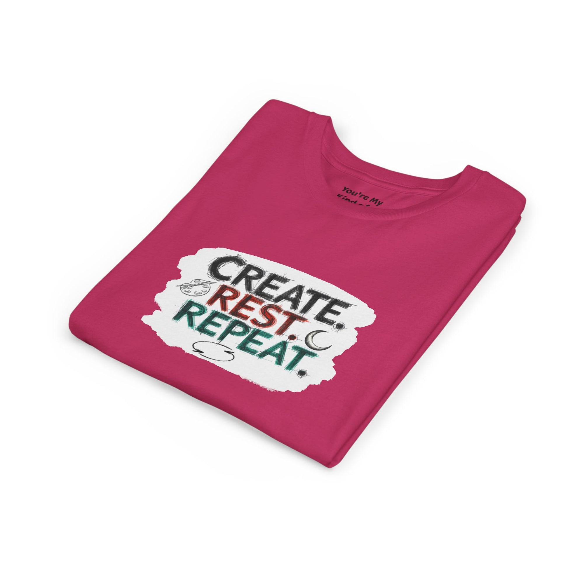 Create. Rest. Repeat. Kids Kwanzaa Shirt | Youth Creativity Tee | Uplifting Holiday Gift for Young Dreamers - You're My Kind of Weird