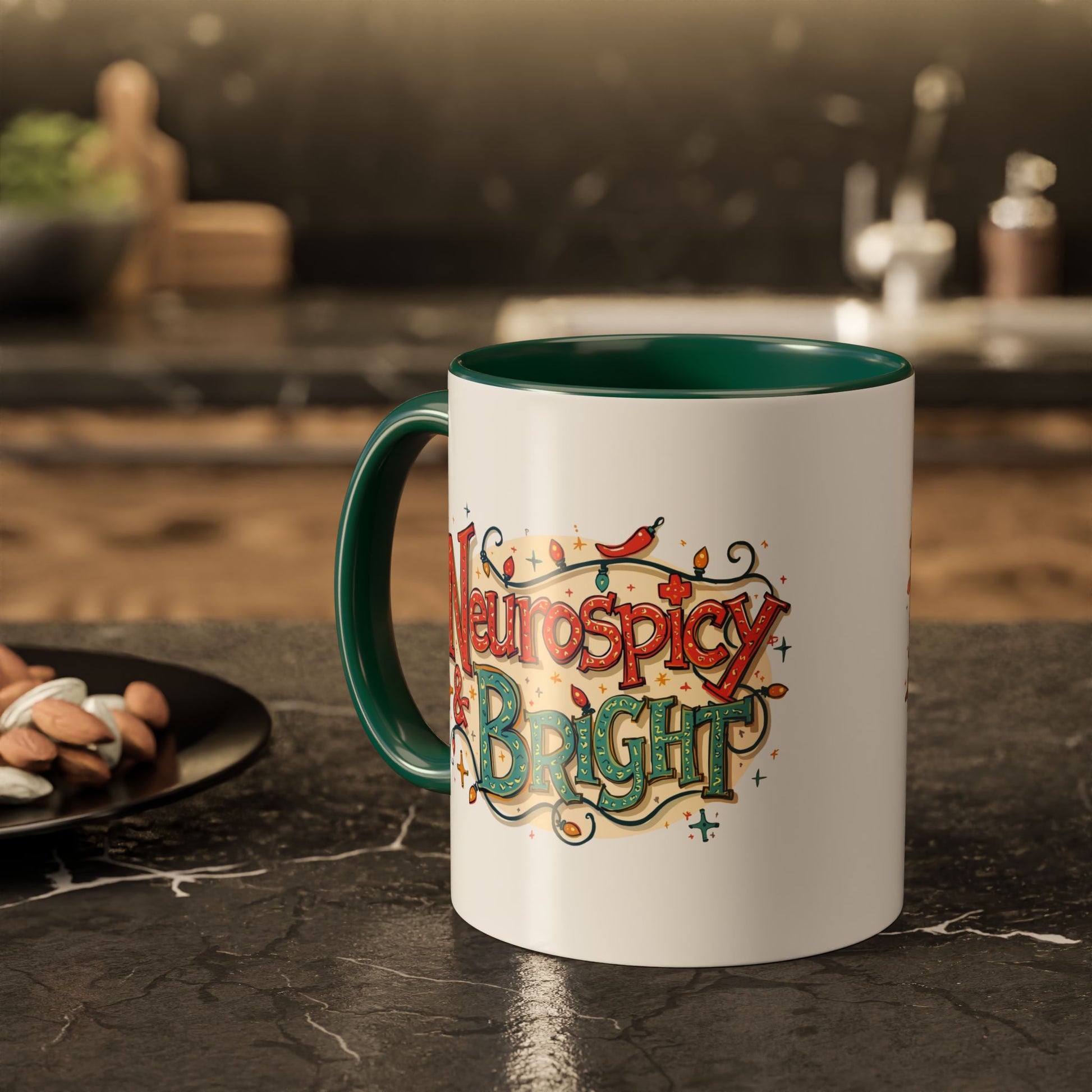 Neurospicy & Bright Mug – Colorful Holiday Coffee Cup for Unique Minds (11oz & 15oz) - You're My Kind of Weird