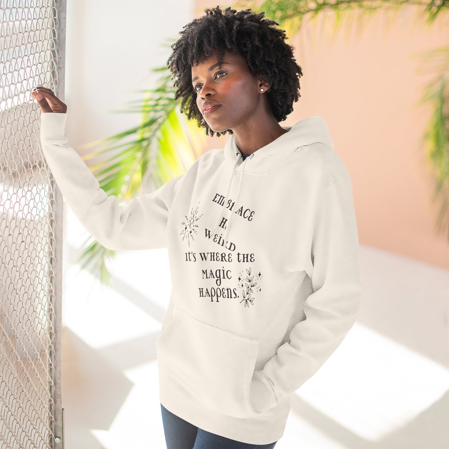 Embrace the Weird Fleece Hoodie | Comfortable Magic Happens Hoodie, Cozy Casual Wear, Unique Gift for Creatives, Inspirational [...]