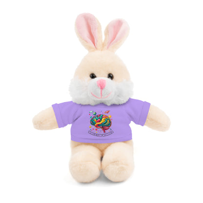 Plush Animals with Colorful Wired for Wonder shirt - You're My Kind of Weird