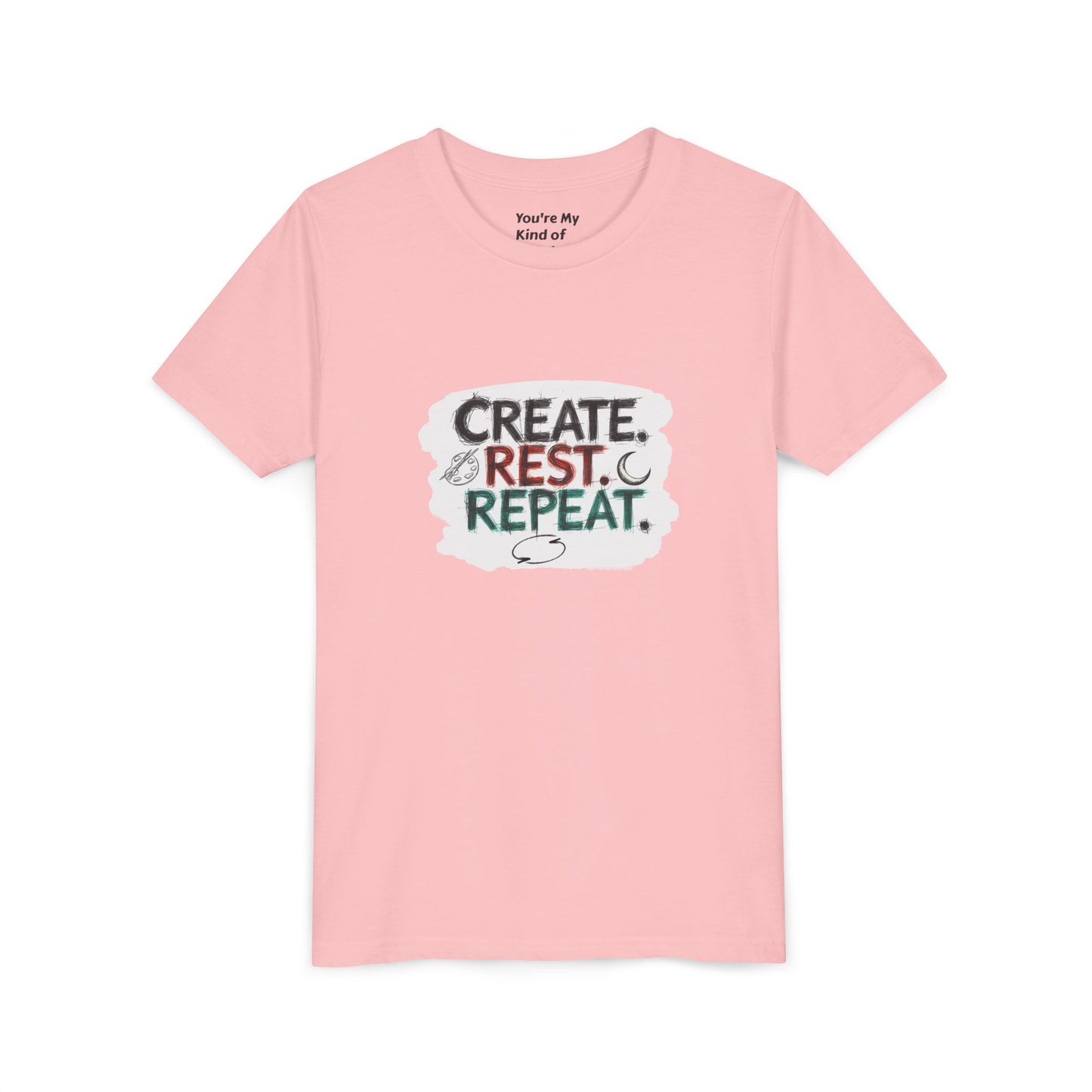 Create. Rest. Repeat. Kids Kwanzaa Shirt | Youth Creativity Tee | Uplifting Holiday Gift for Young Dreamers - You're My Kind of Weird