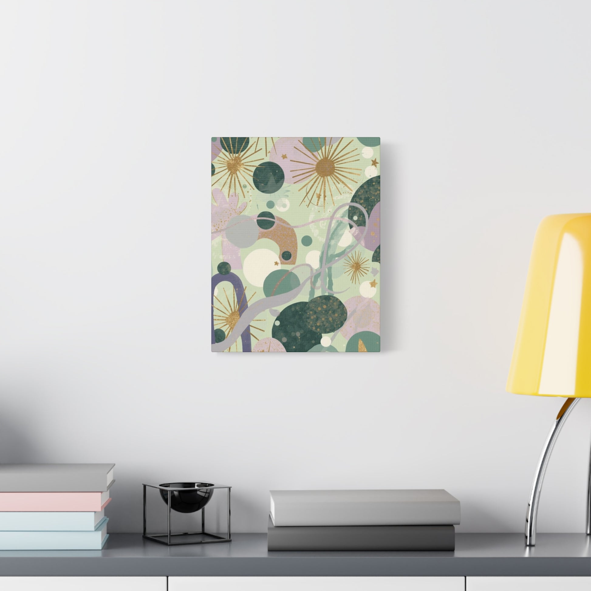 Dopamine Abstract Celestial Shapes Matte Canvas - You're My Kind of Weird