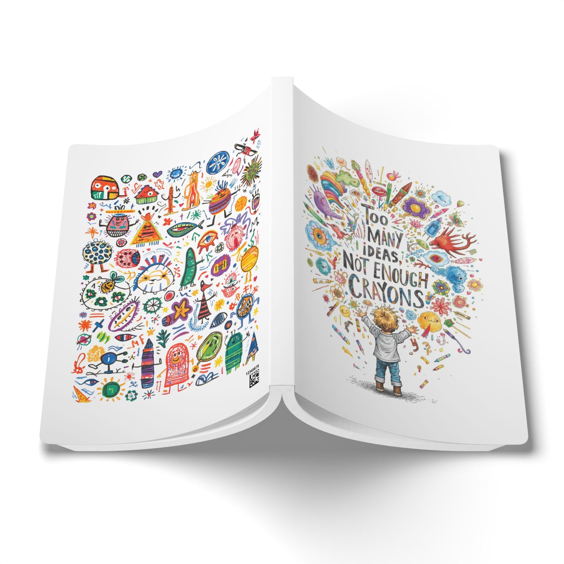 Too Many Ideas, Not Enough Crayons – Kids Writing Journal with Creative Prompts - You're My Kind of Weird