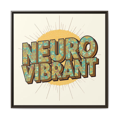 Neuro Vibrant Framed Canvas Art — Colorful Retro Wall Print - You're My Kind of Weird