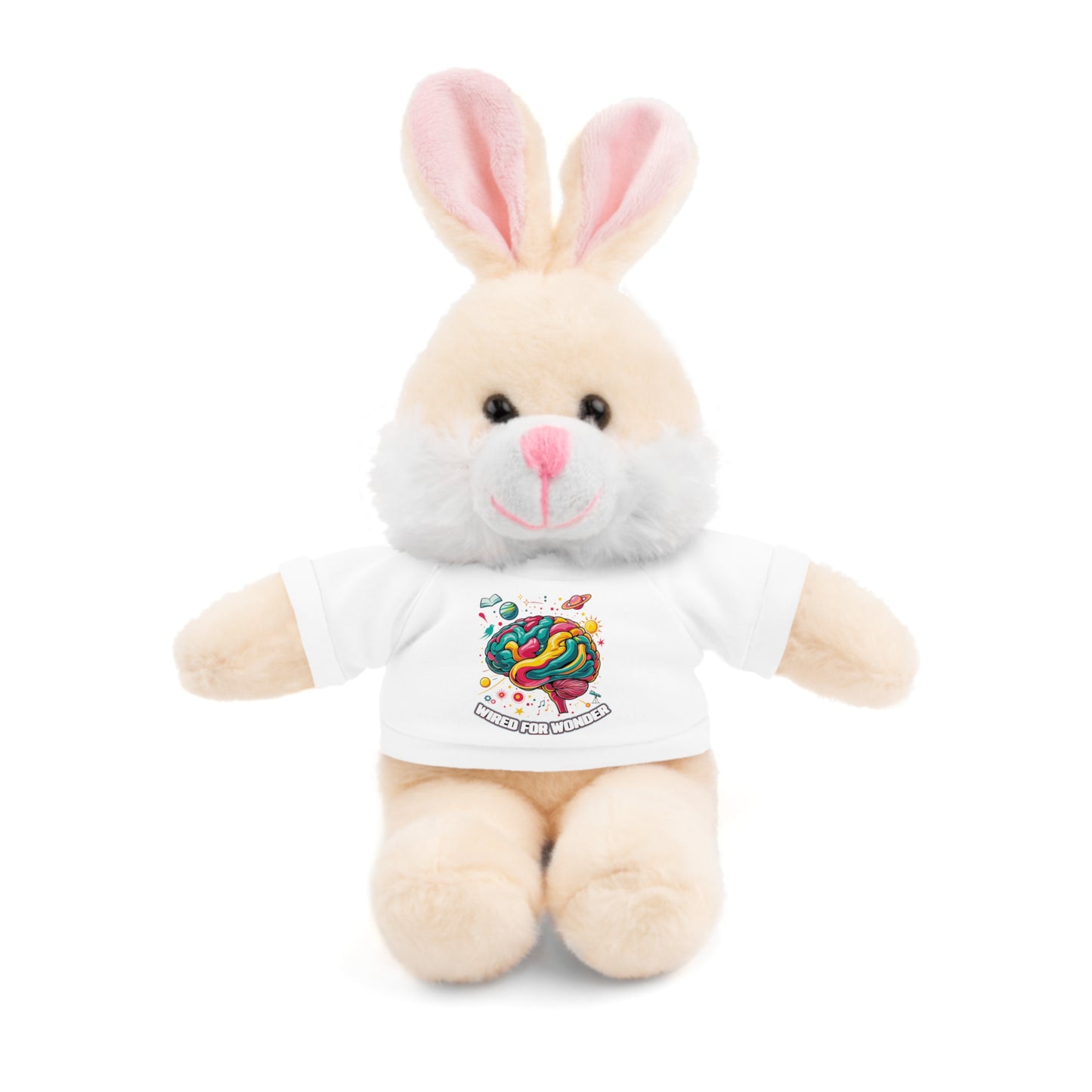 Plush Animals with Colorful Wired for Wonder shirt - You're My Kind of Weird