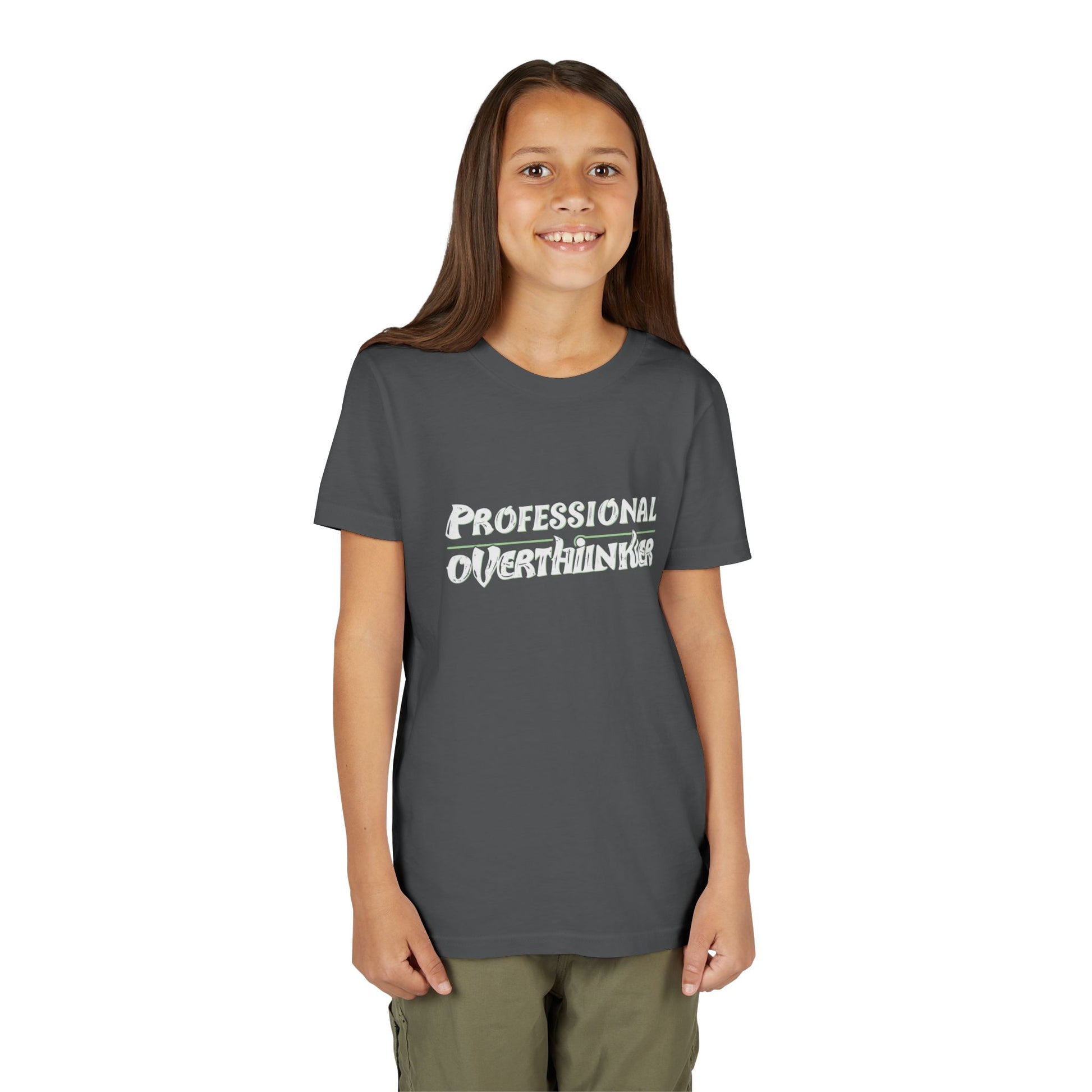 Professional Overthinker Kids T-Shirt – Soft Youth Tee for Creative Thinkers - You're My Kind of Weird