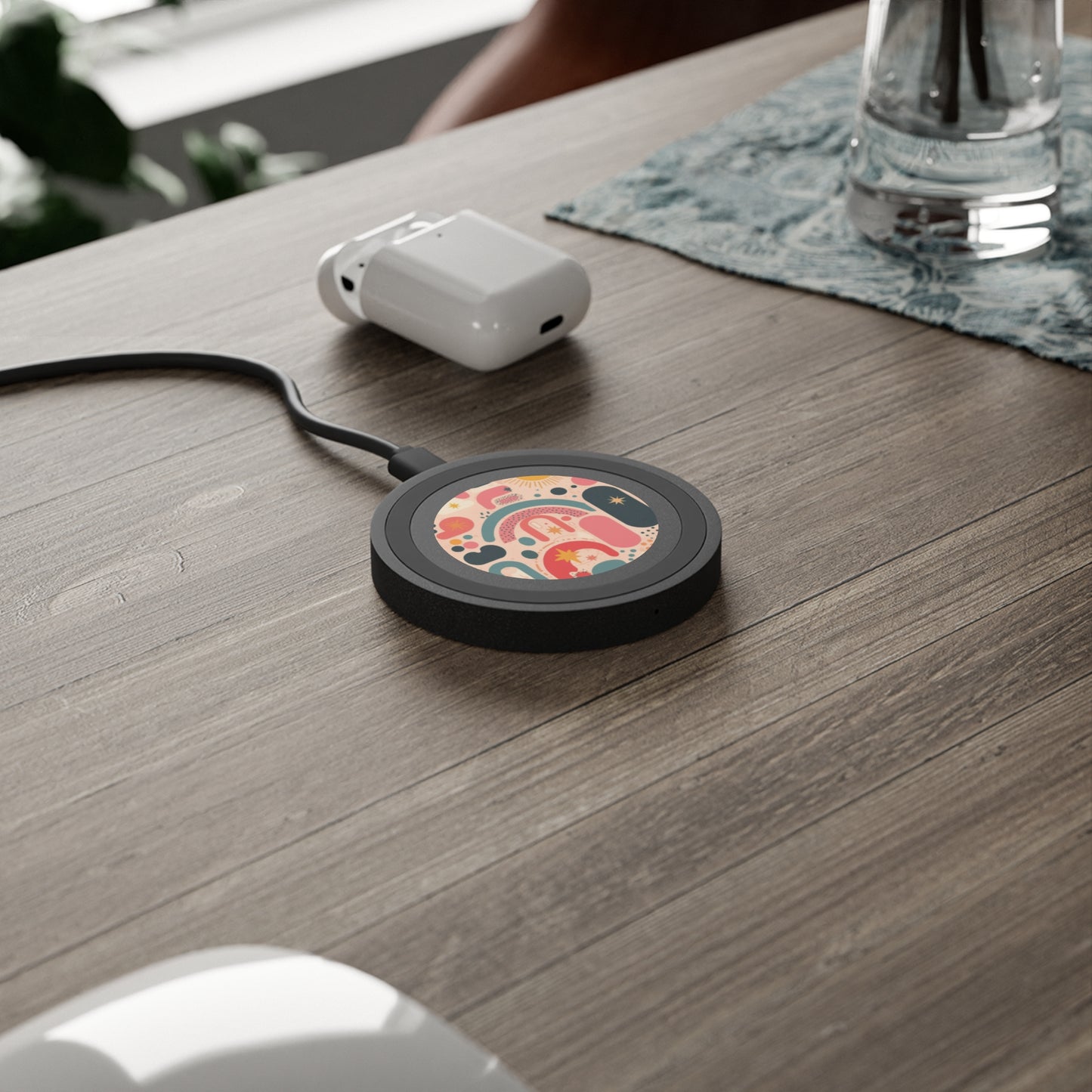 Dopamine Blast Abstract Retro Rainbow Wireless Charging Pad - You're My Kind of Weird