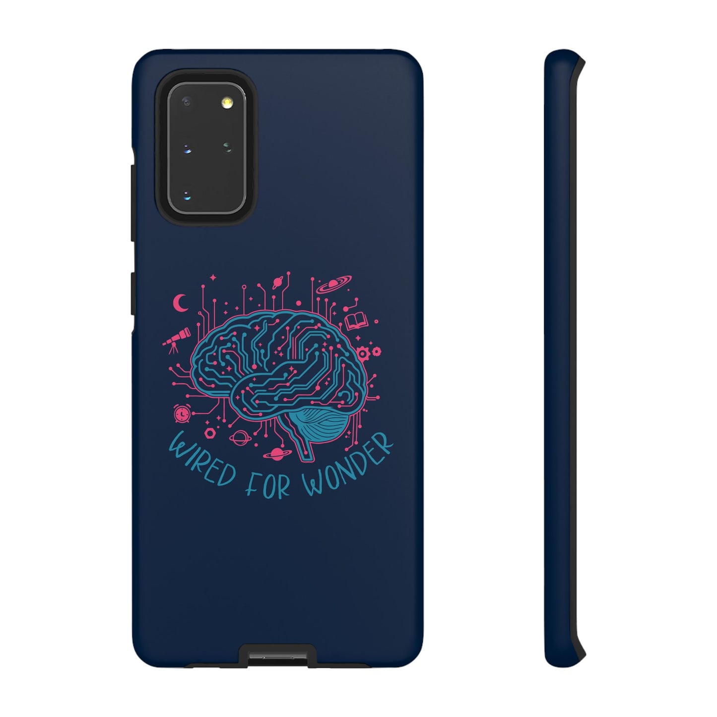 "Wired for Wonder" Brain Tech Design Samsung Galaxy Phone Case - You're My Kind of Weird