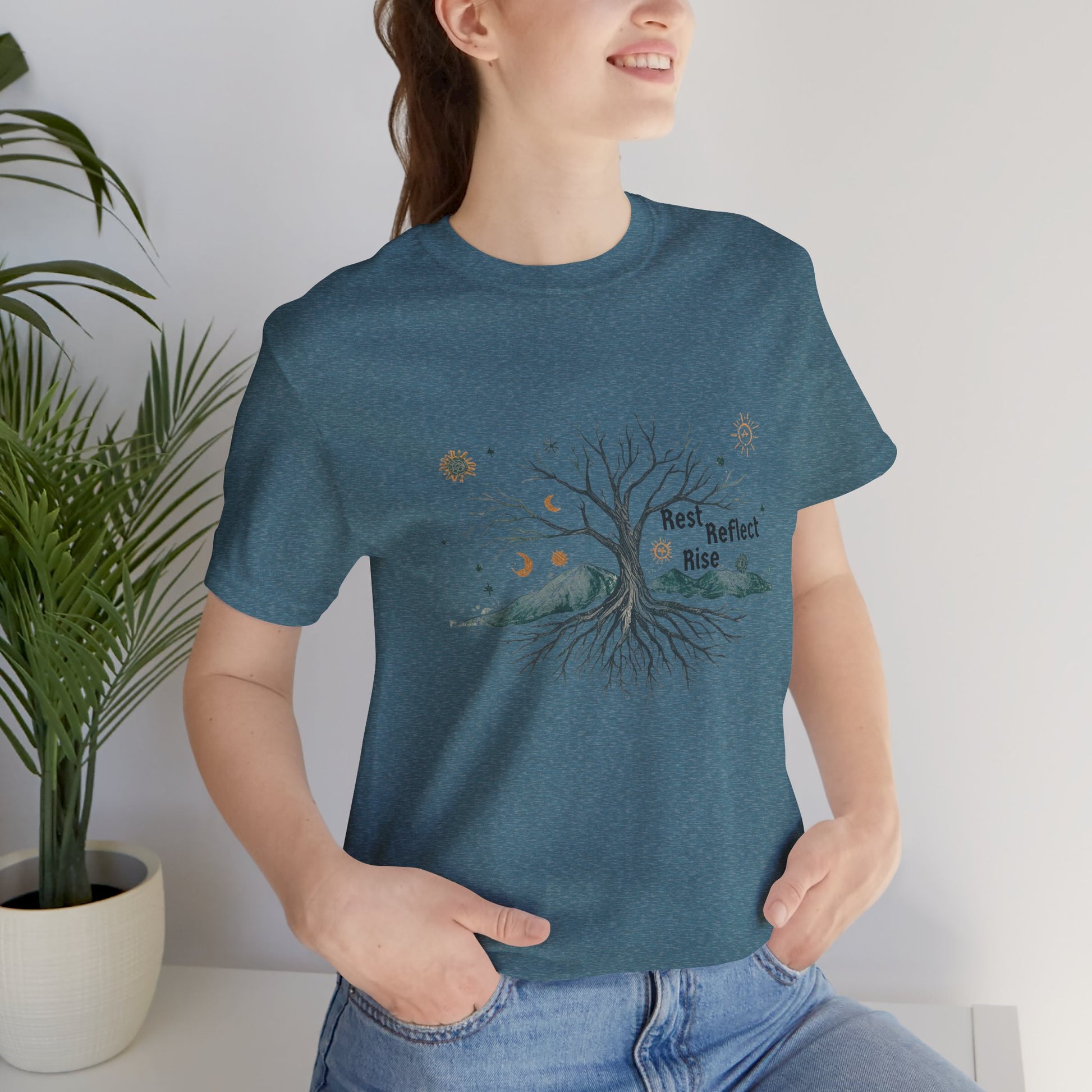 Rest. Reflect. Rise. Solstice Shirt | Mindful Winter Solstice Tee - You're My Kind of Weird