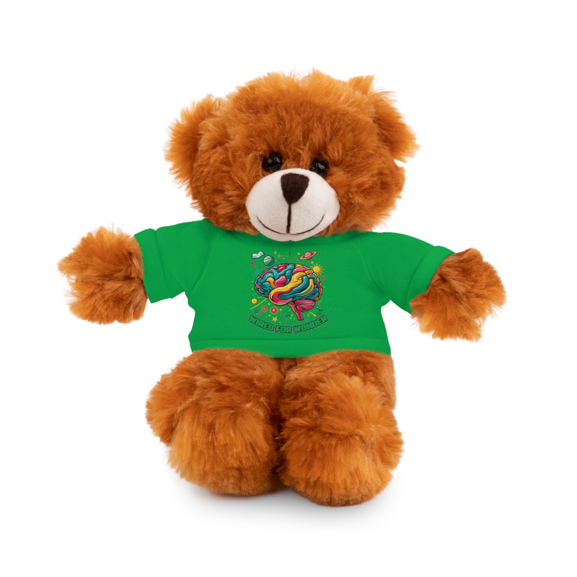 Plush Animals with Colorful Wired for Wonder shirt - You're My Kind of Weird