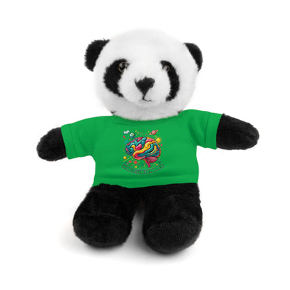 Plush Animals with Colorful Wired for Wonder shirt - You're My Kind of Weird