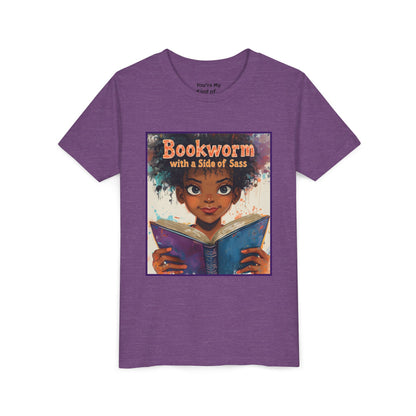 Kids Bookworm Sass Tee, Fun T-Shirt for Young Readers, Gift for Book Lovers, Back to School Apparel, Cute Kid's Graphic Tee