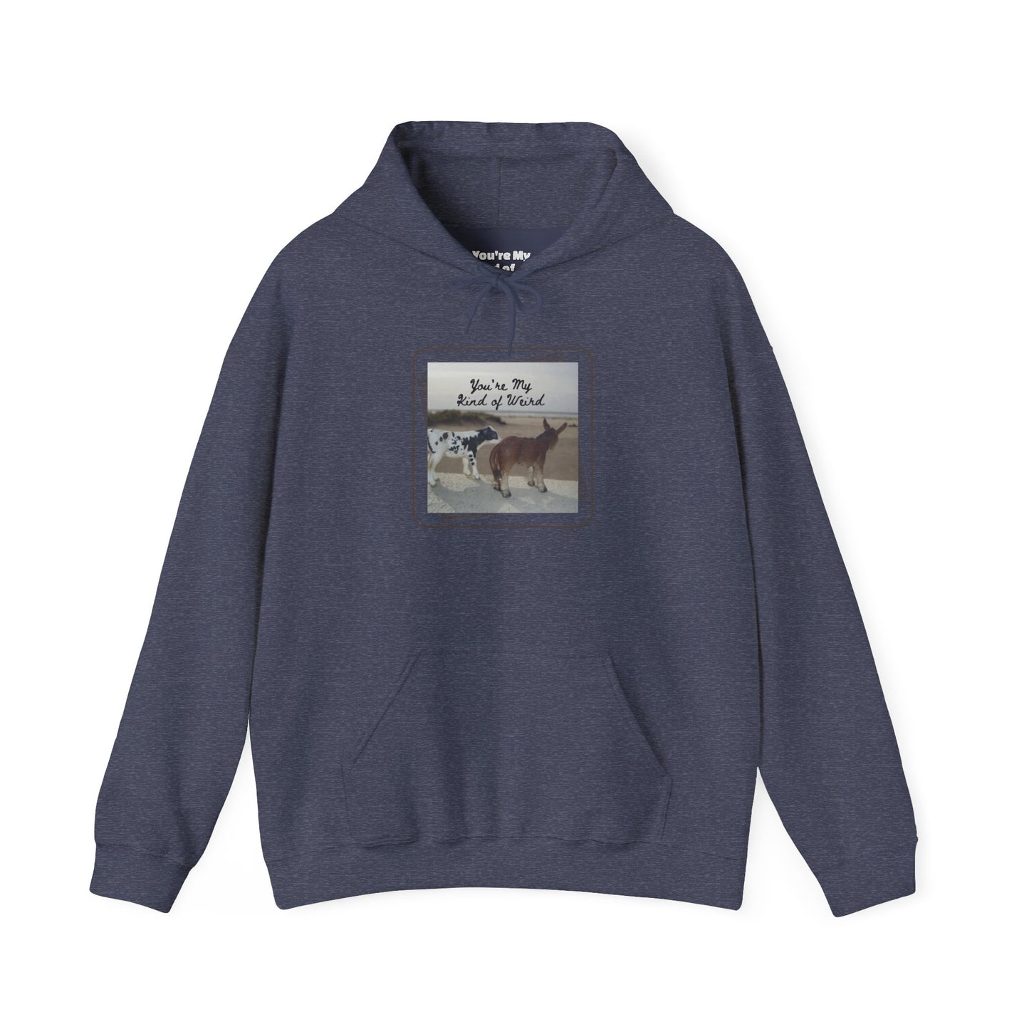 Cozy Fleece Hoodie with Three-Panel Design, Animal Lover Gift, Casual Wear, Graphic Sweatshirt, Winter Apparel