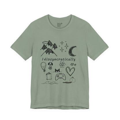 Customized Idiosyncratically Me doodle collage tee - You're My Kind of Weird