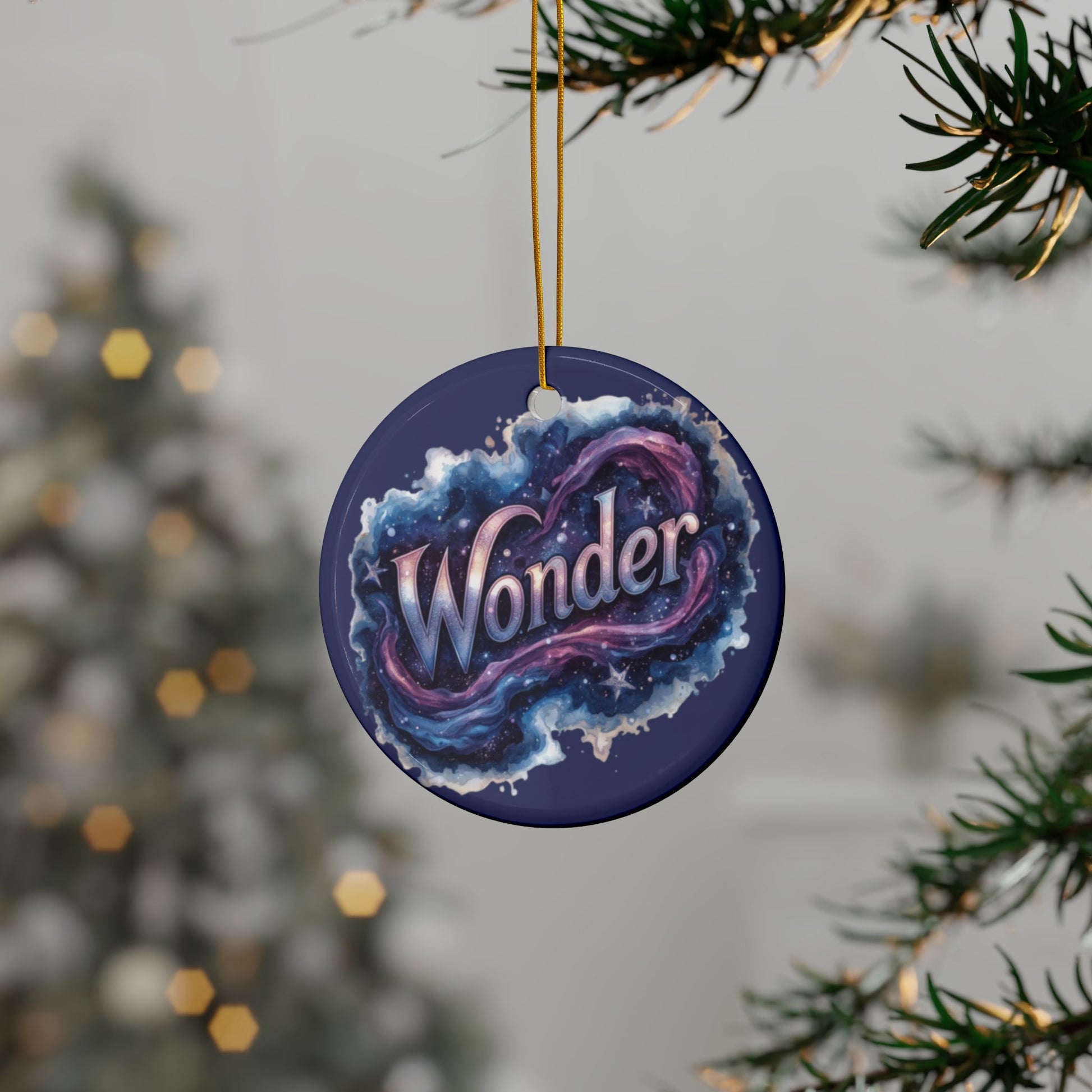 2 - Sided Print Neuroverse “Wonder” Ornament – Cosmic Holiday Decor for Neurodivergent Souls | You’re My Kind of Weird - You're My Kind of Weird