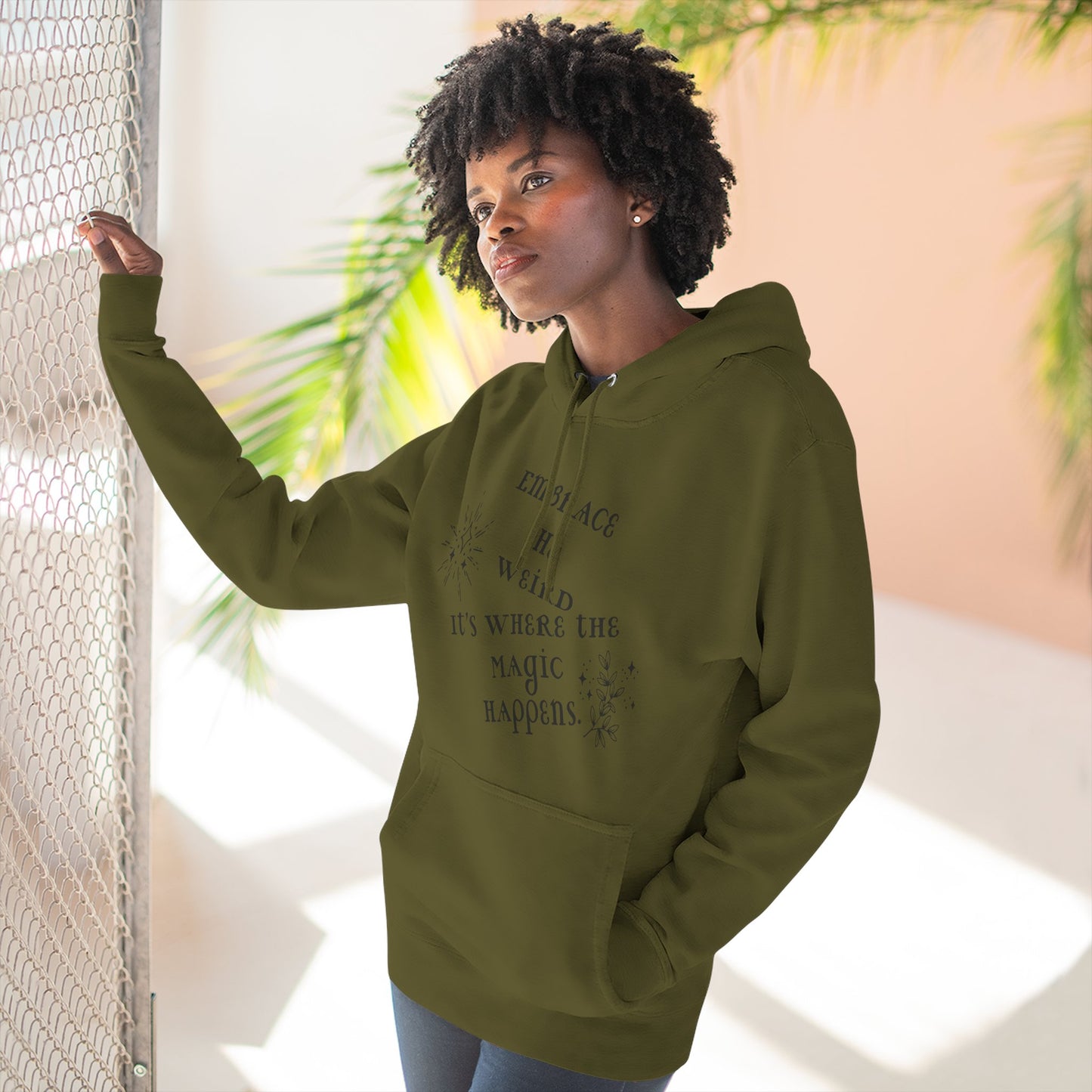 Embrace the Weird Fleece Hoodie | Comfortable Magic Happens Hoodie, Cozy Casual Wear, Unique Gift for Creatives, Inspirational [...]