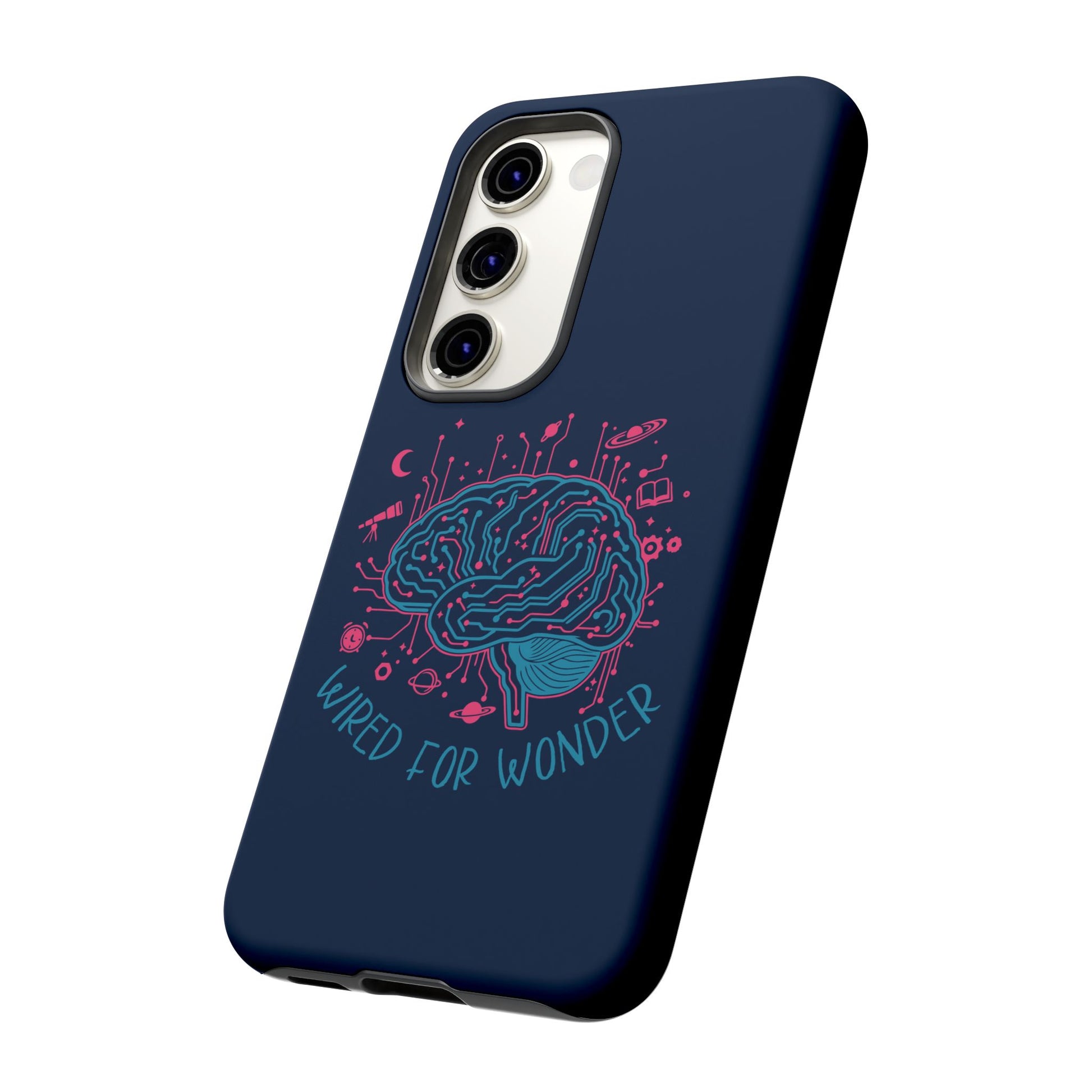 "Wired for Wonder" Brain Tech Design Samsung Galaxy Phone Case - You're My Kind of Weird