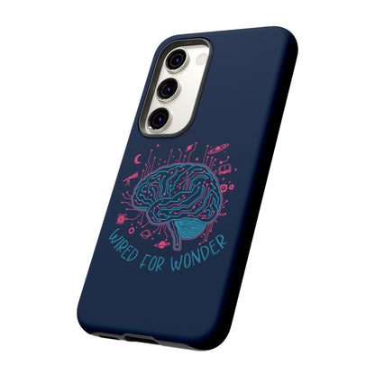 "Wired for Wonder" Brain Tech Design Samsung Galaxy Phone Case - You're My Kind of Weird
