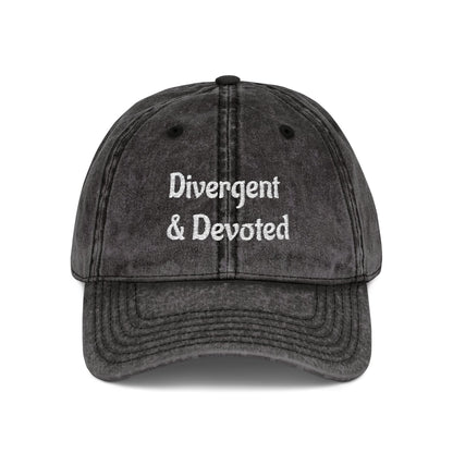 Divergent & Devoted Cap | Vintage Embroidered Hat - You're My Kind of Weird