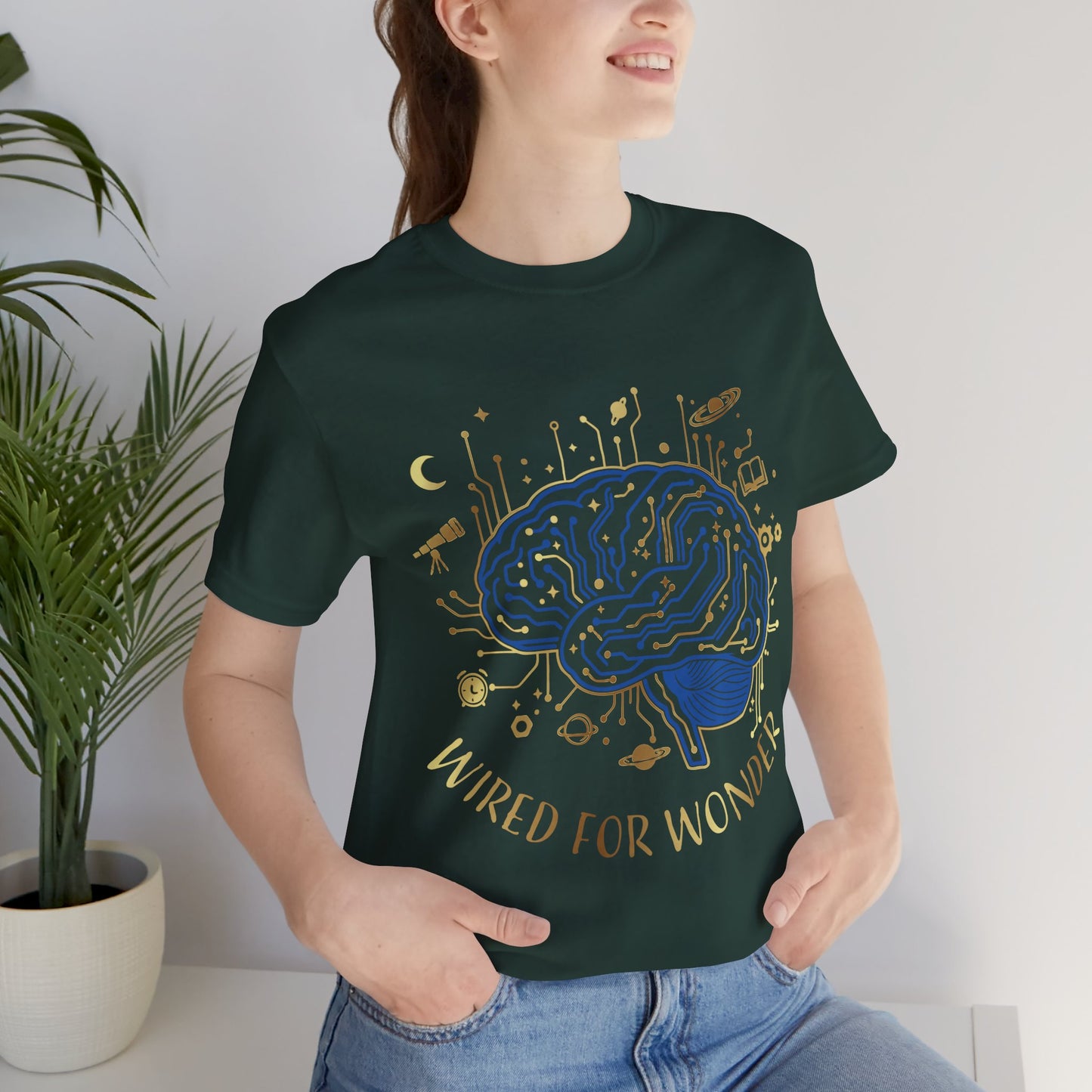 Wired for Wonder Brain Tee Science & Curiosity Graphic T-Shirt - You're My Kind of Weird