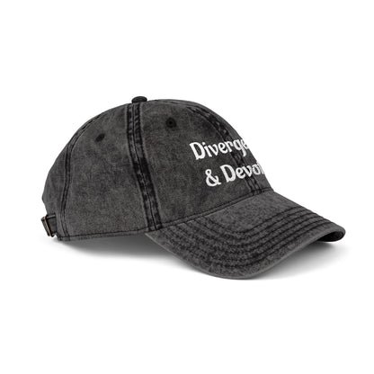 Divergent & Devoted Cap | Vintage Embroidered Hat - You're My Kind of Weird