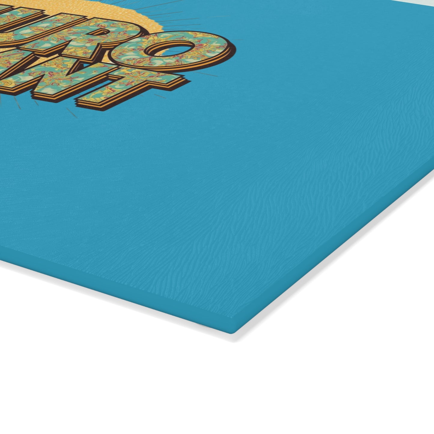 NeuroVibrant Glass Cutting Board — Retro Sun Kitchen Board - You're My Kind of Weird