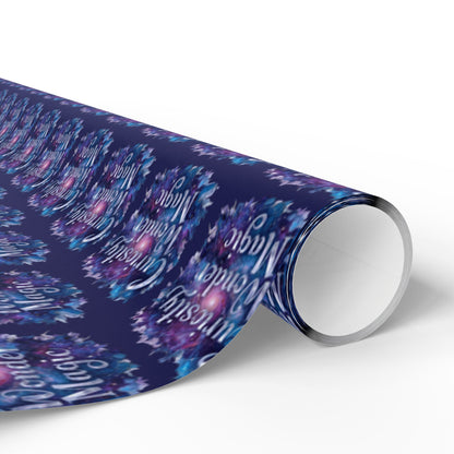 Neuroverse “Curiosity, Wonder & Magic” Wrapping Paper – Cosmic Gift Wrap for Dreamers | 30x36 or 30x72 | Glossy or Matte Finish - You're My Kind of Weird
