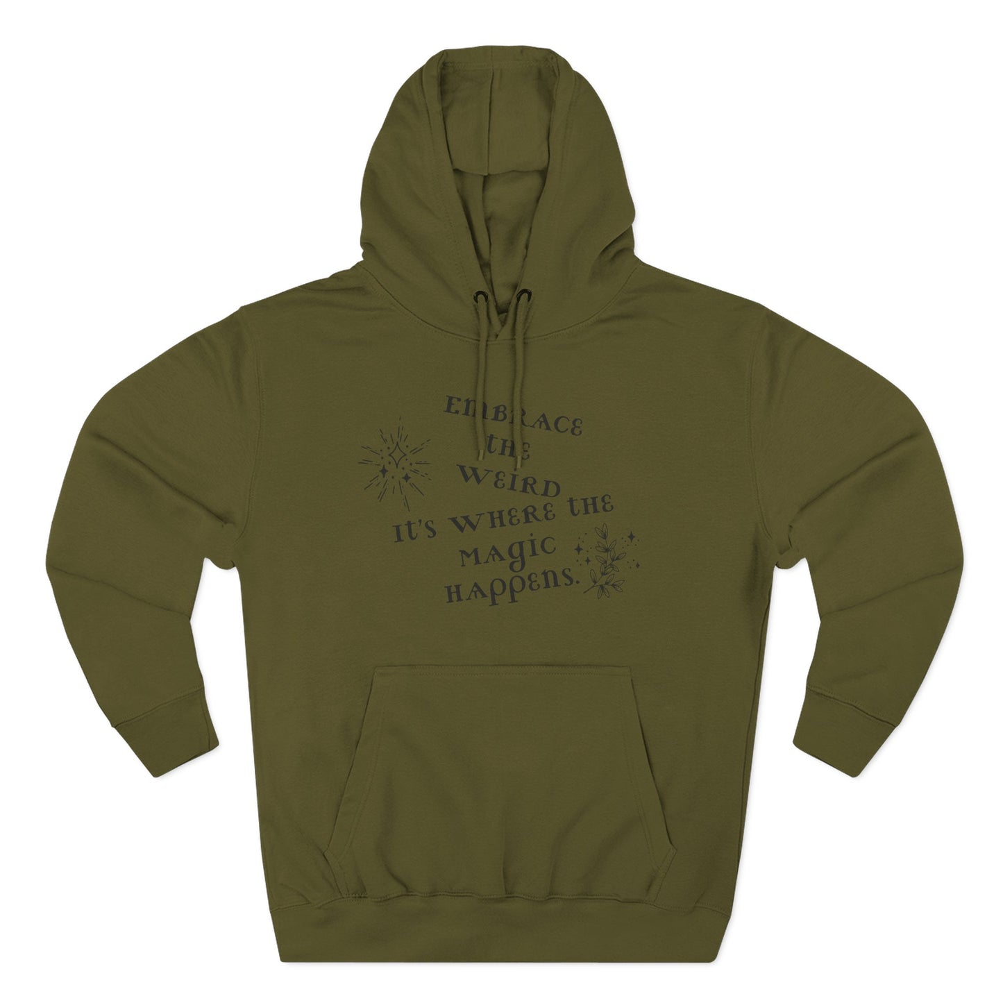 Embrace the Weird Fleece Hoodie | Comfortable Magic Happens Hoodie, Cozy Casual Wear, Unique Gift for Creatives, Inspirational [...]