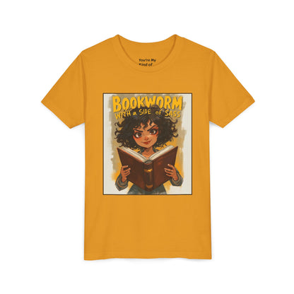 Kids Bookworm Sass Tee, Fun T-Shirt for Young Readers, Gift for Book Lovers, Back to School Apparel, Cute Kid's Graphic Tee