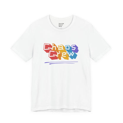 Chaos Crew Tee — Colorful Retro Graffiti Graphic T-Shirt - You're My Kind of Weird