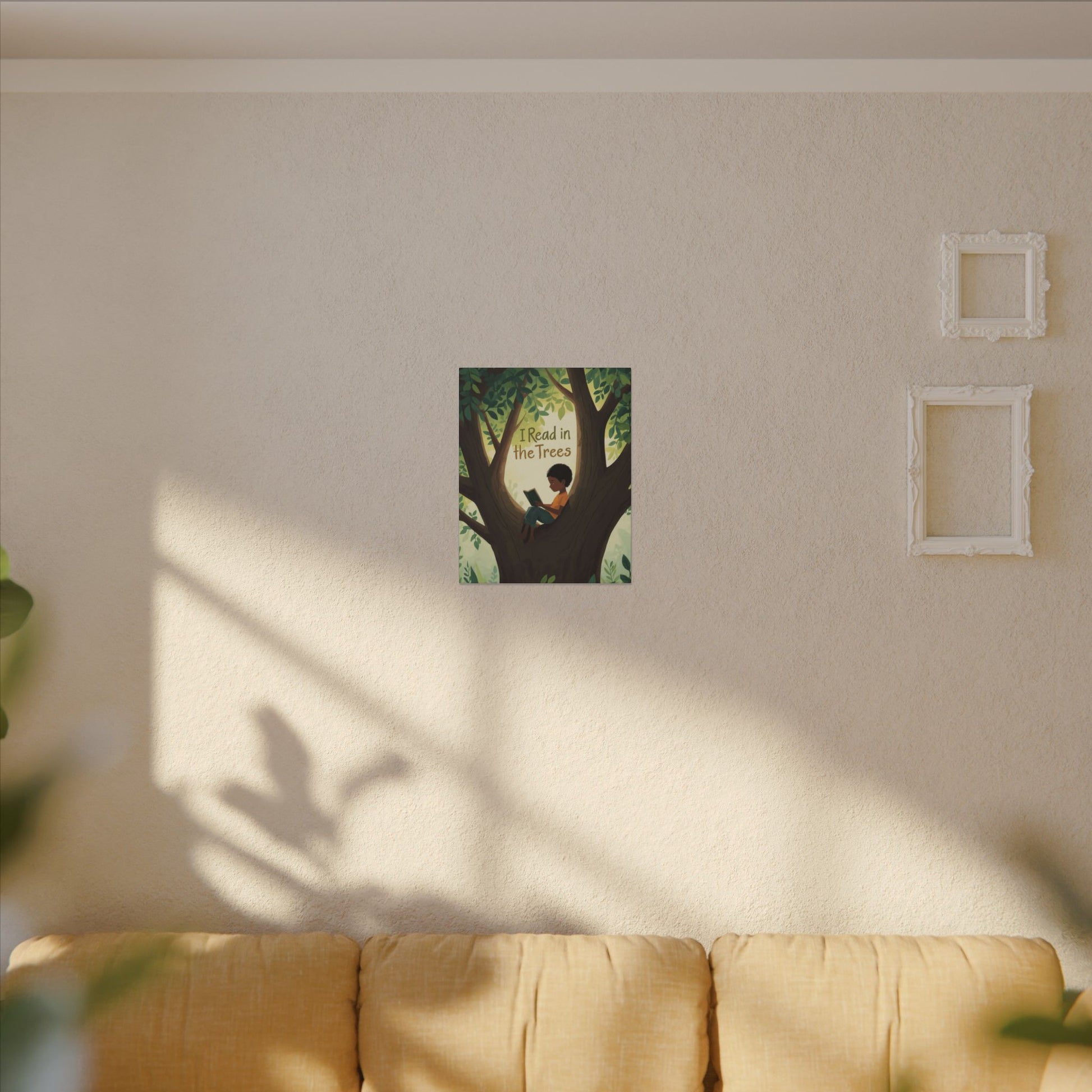 I read in the Trees Canvas Art | Reading Decor for Book Lovers, Wall Art for Kids, Unique Gift for Readers, Educational Wall Decor, Literary Gift - You're My Kind of Weird