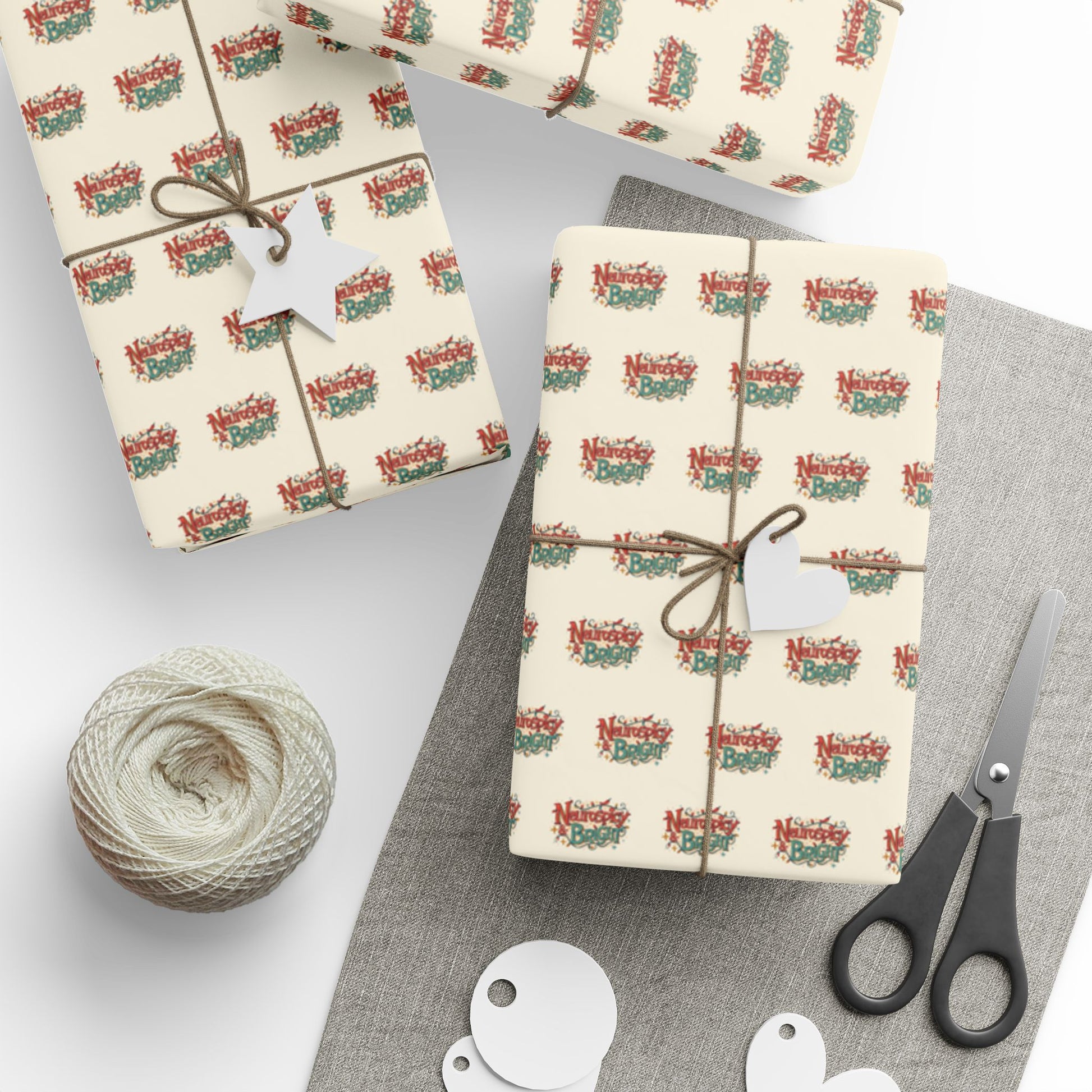 Neurospicy and Bright Wrapping Paper | Colorful Gift Wrap for Unique Minds - You're My Kind of Weird