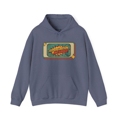 Hyperfixation Activated Graphic Hoodie – Unisex Heavy Blend Pullover with Pocket & Hood | Fun Gift for ADHD & Neurodivergent Creatives