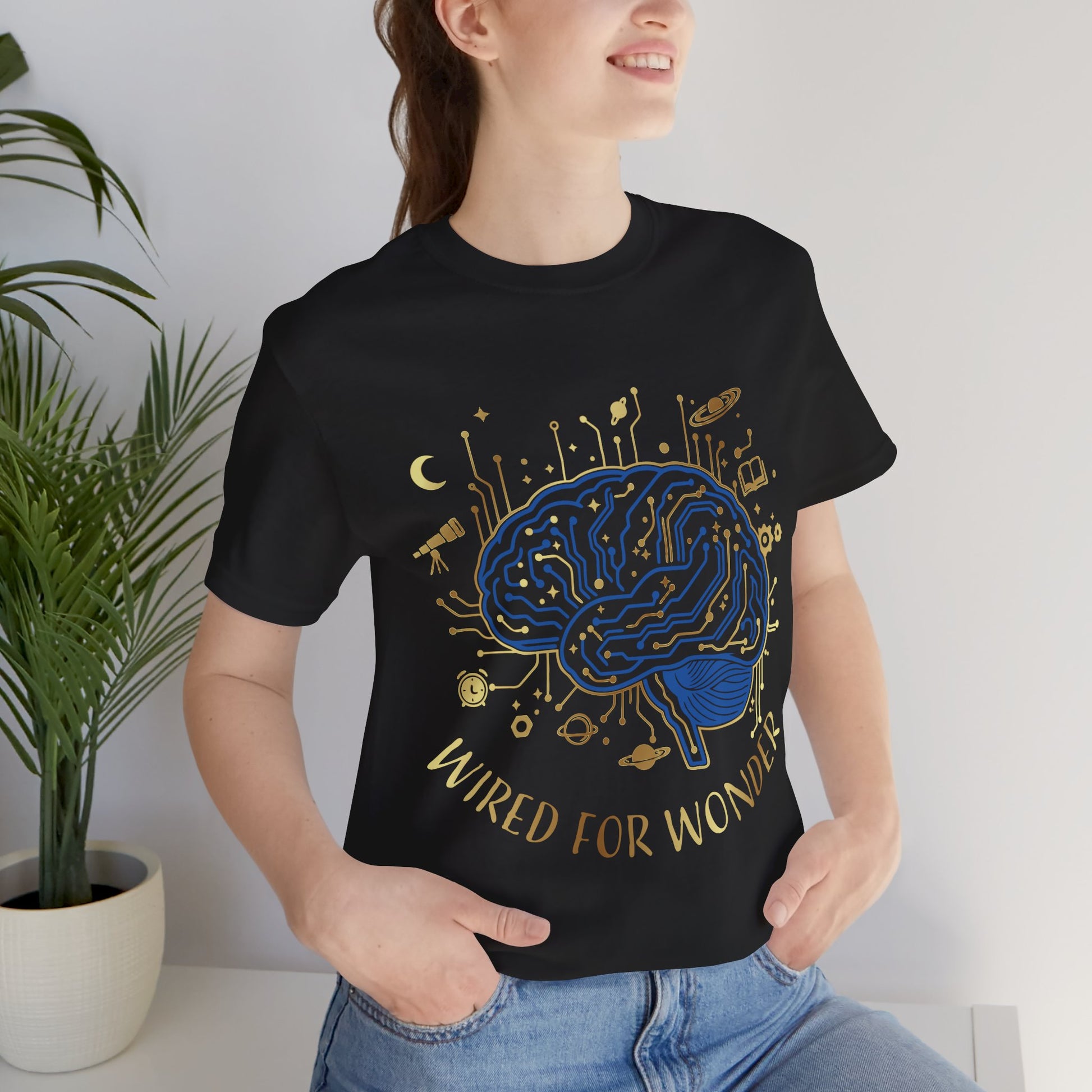 Wired for Wonder Brain Tee Science & Curiosity Graphic T-Shirt - You're My Kind of Weird