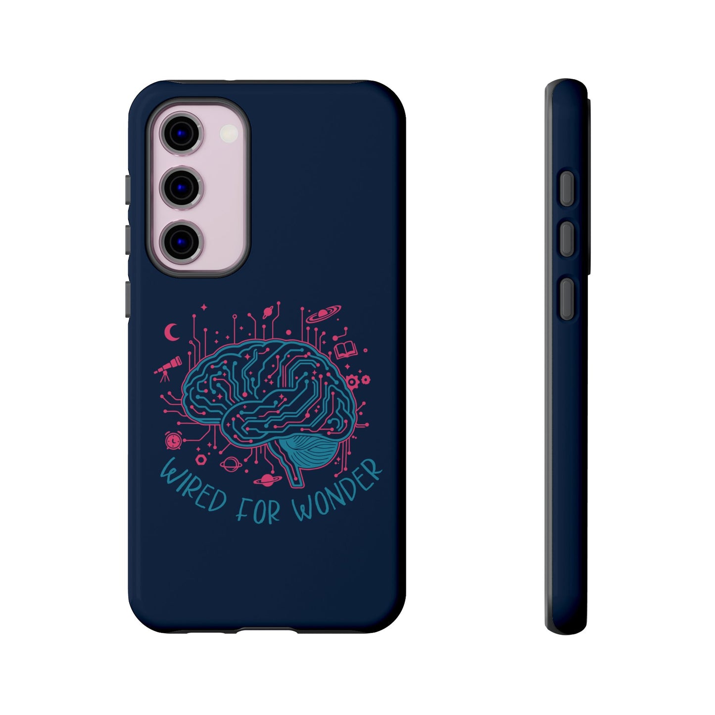 "Wired for Wonder" Brain Tech Design Samsung Galaxy Phone Case - You're My Kind of Weird
