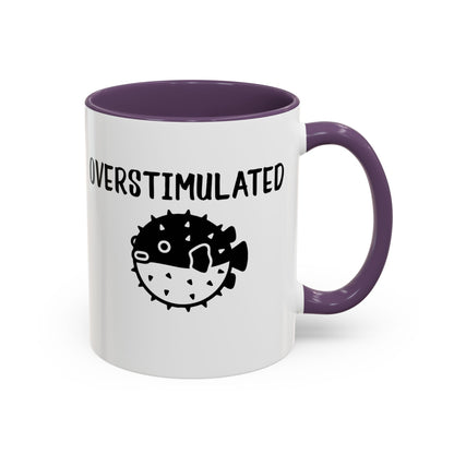 Overstimulated Pufferfish Mug | Accent Coffee Mug 11oz 15oz - You're My Kind of Weird