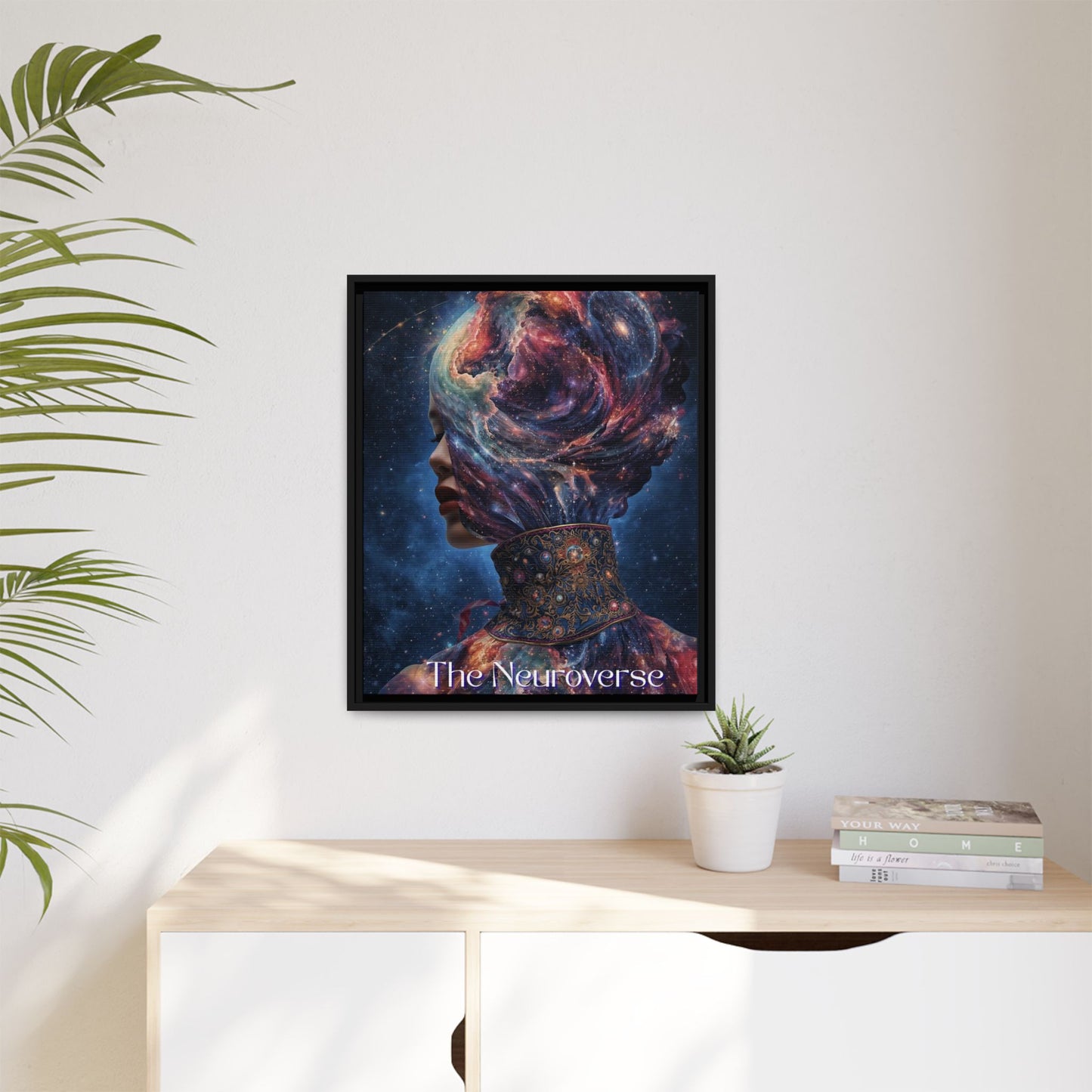 Neuroverse Framed Canvas – Cosmic Wall Art for Creative & Curious Minds | Vibrant Galaxy - Inspired Home Decor - You're My Kind of Weird