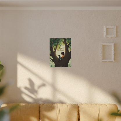 I read in the Trees Canvas Art | Reading Decor for Book Lovers, Wall Art for Kids, Unique Gift for Readers, Educational Wall Decor, Literary Gift - You're My Kind of Weird
