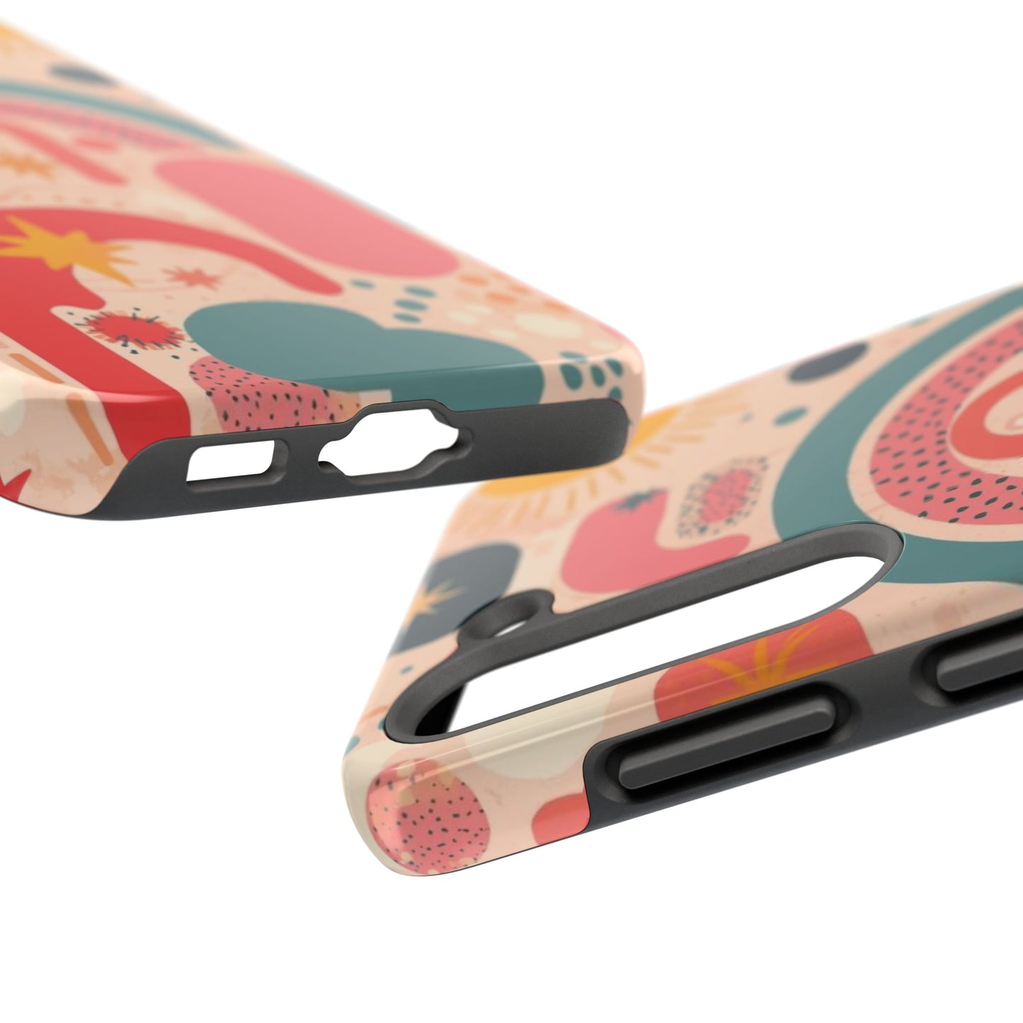 Dopamine Burst Abstract Rainbow Pattern Samsung Phone Case | Retro Sunburst Tough Case - You're My Kind of Weird