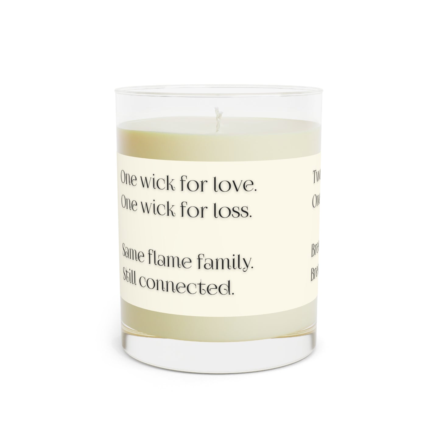 Two Wicks One Breath Sympathy Candle | Bereavement and Grief Gift - You're My Kind of Weird