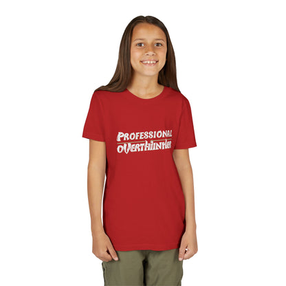 Professional Overthinker Kids T-Shirt – Soft Youth Tee for Creative Thinkers - You're My Kind of Weird