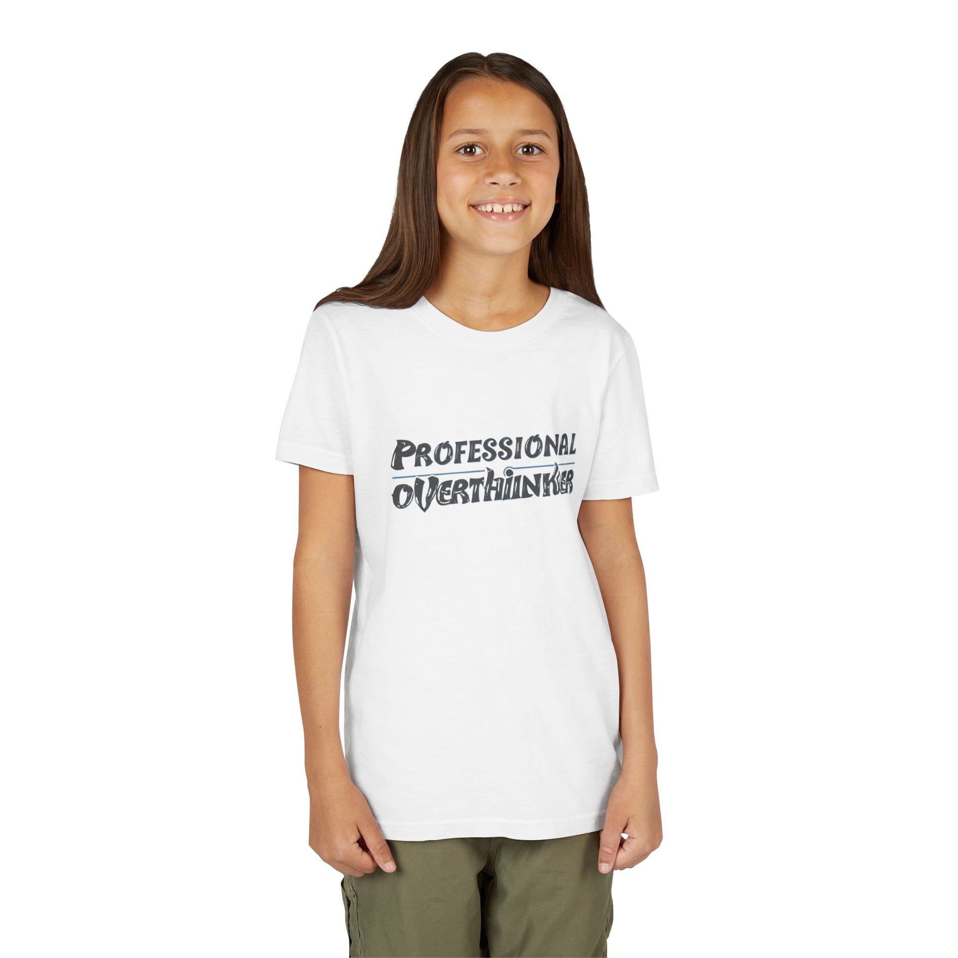 Professional Overthinker Kids T-Shirt – Soft Youth Tee for Creative Thinkers - You're My Kind of Weird