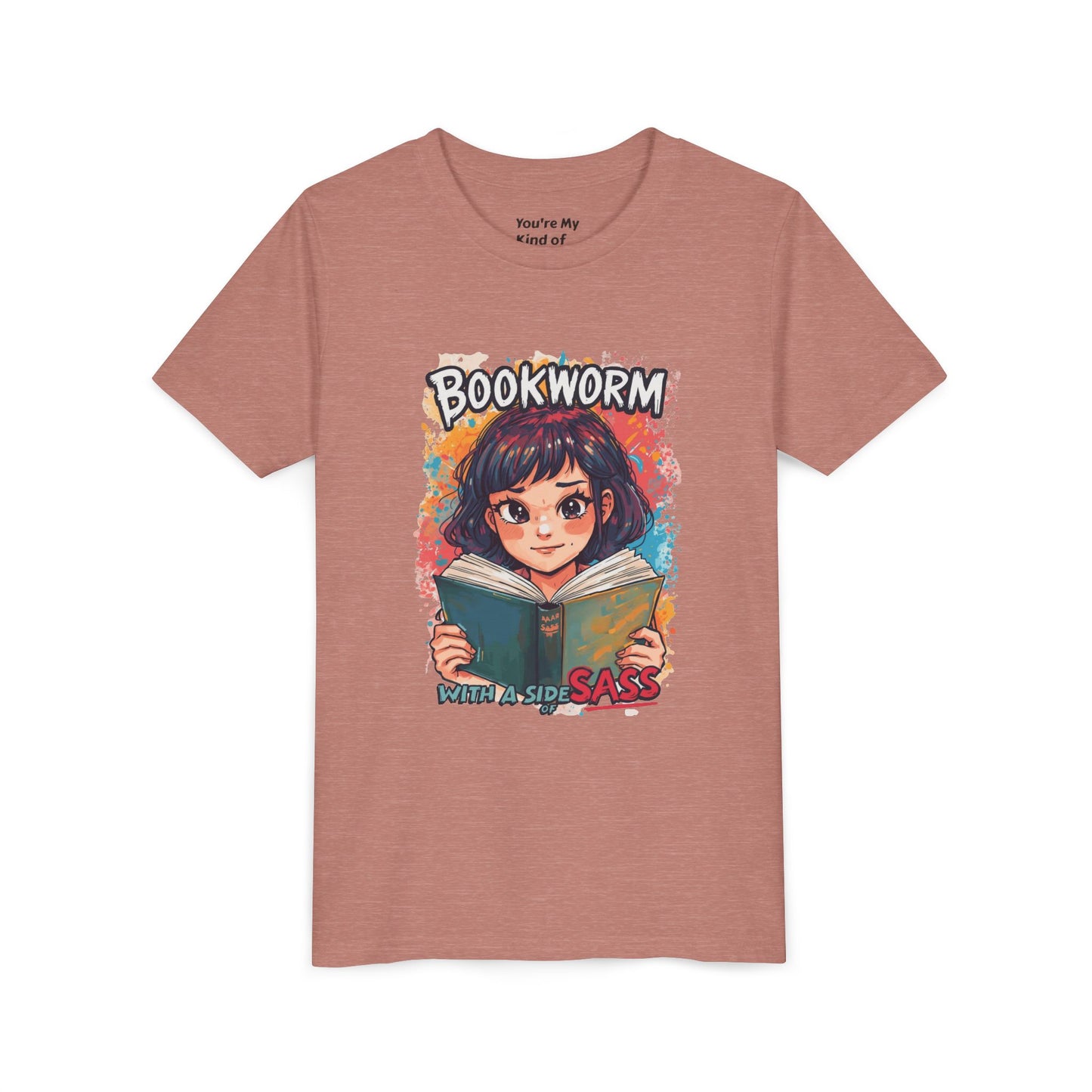 Kids Bookworm Sass Tee, Fun T-Shirt for Young Readers, Gift for Book Lovers, Back to School Apparel, Cute Kid's Graphic Tee